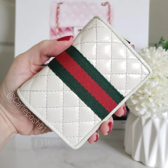 Authentic Pre-owned Gucci Quilted Trapuntata Compact Wallet - Picture 3 of 14